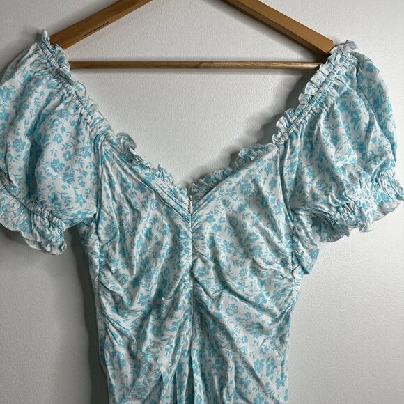 Lost + Wander Mini Sun Dress Puff Sleeve Coquette Prairie Babydoll Milkmaid - Picture 8 of 15